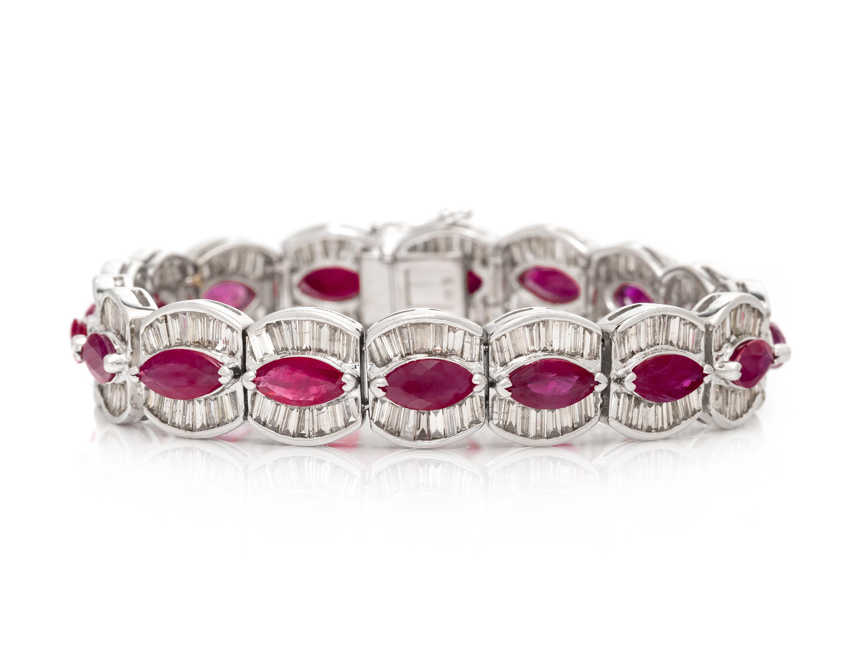 RUBY AND DIAMOND BRACELET
