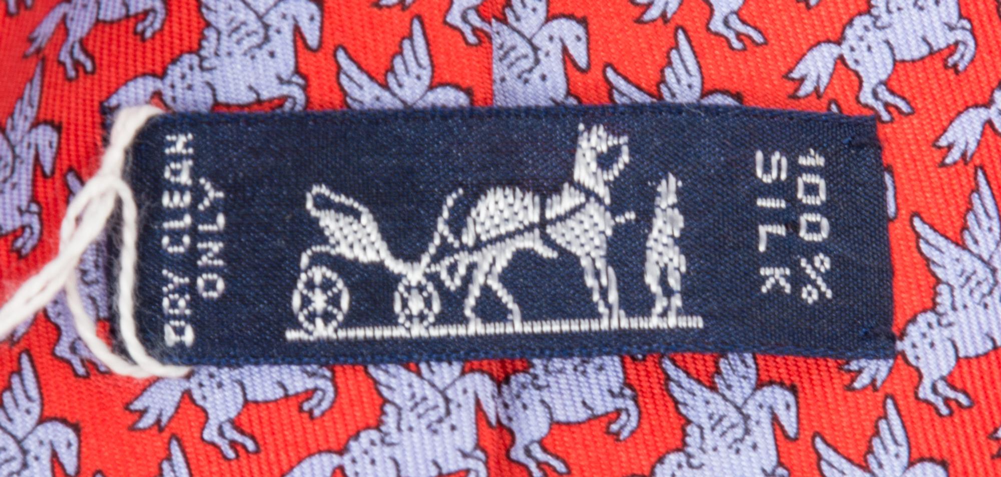 A Group of Three Hermes Silk Ties,