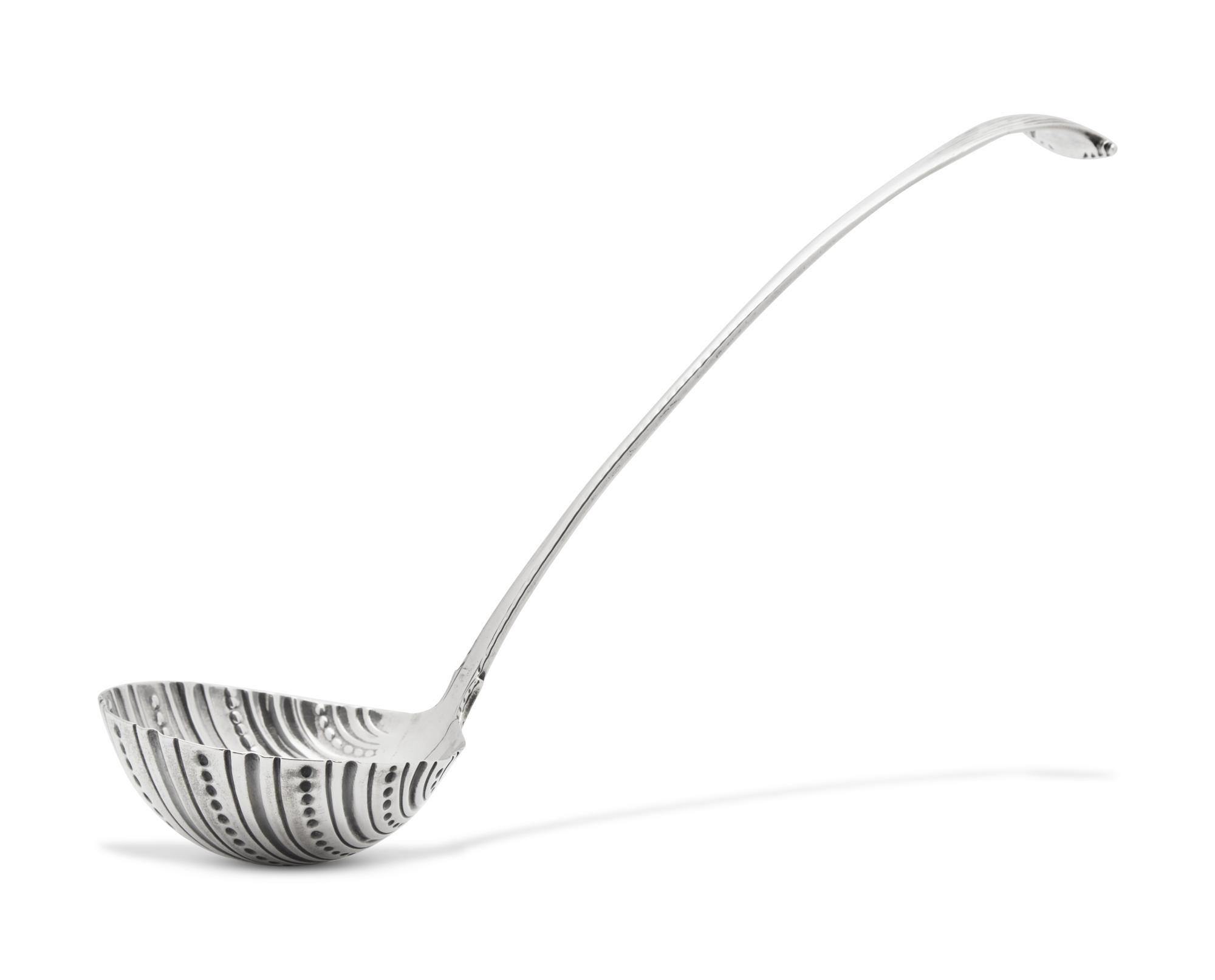 A George III Sterling Silver "Onslow" Punch Ladle