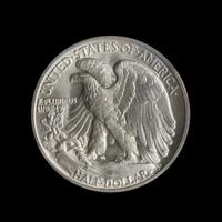A United States 1942-D Walking Liberty 50c Coin