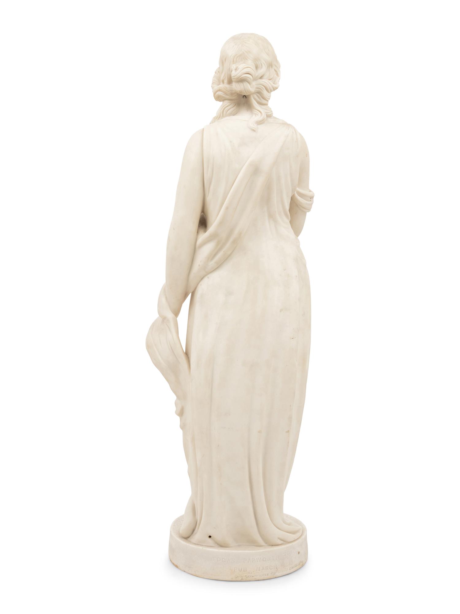 A Copeland Parian Ware Figure Depicting Beatrice , after Edgar Papworth