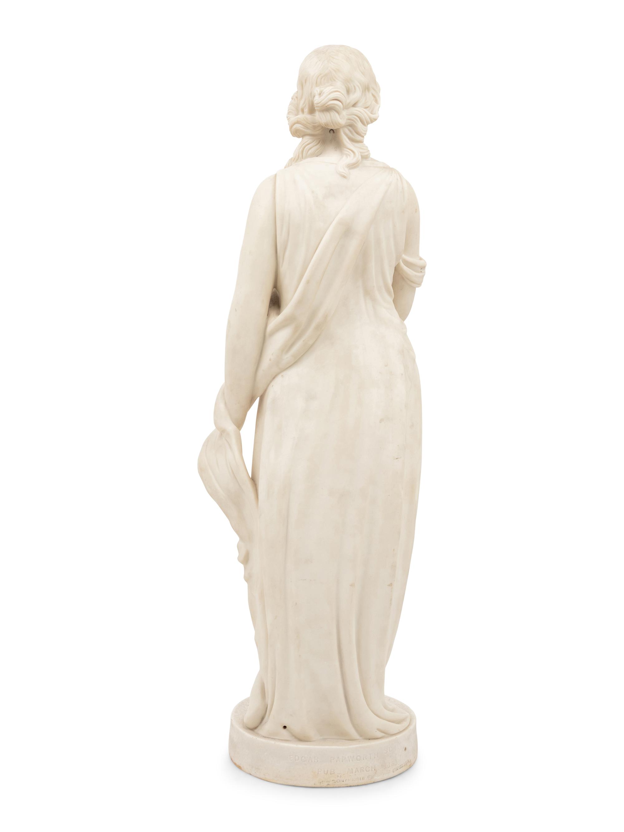 A Copeland Parian Ware Figure Depicting Beatrice , after Edgar Papworth
