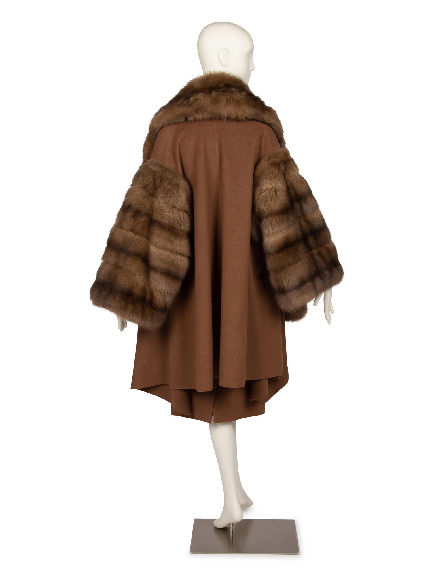 Christian Dior Haute Couture Sable and Cashmere Coat and Skirt, Autumn/Winter 1988-89