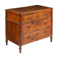 A Louis XVI Style Walnut Commode