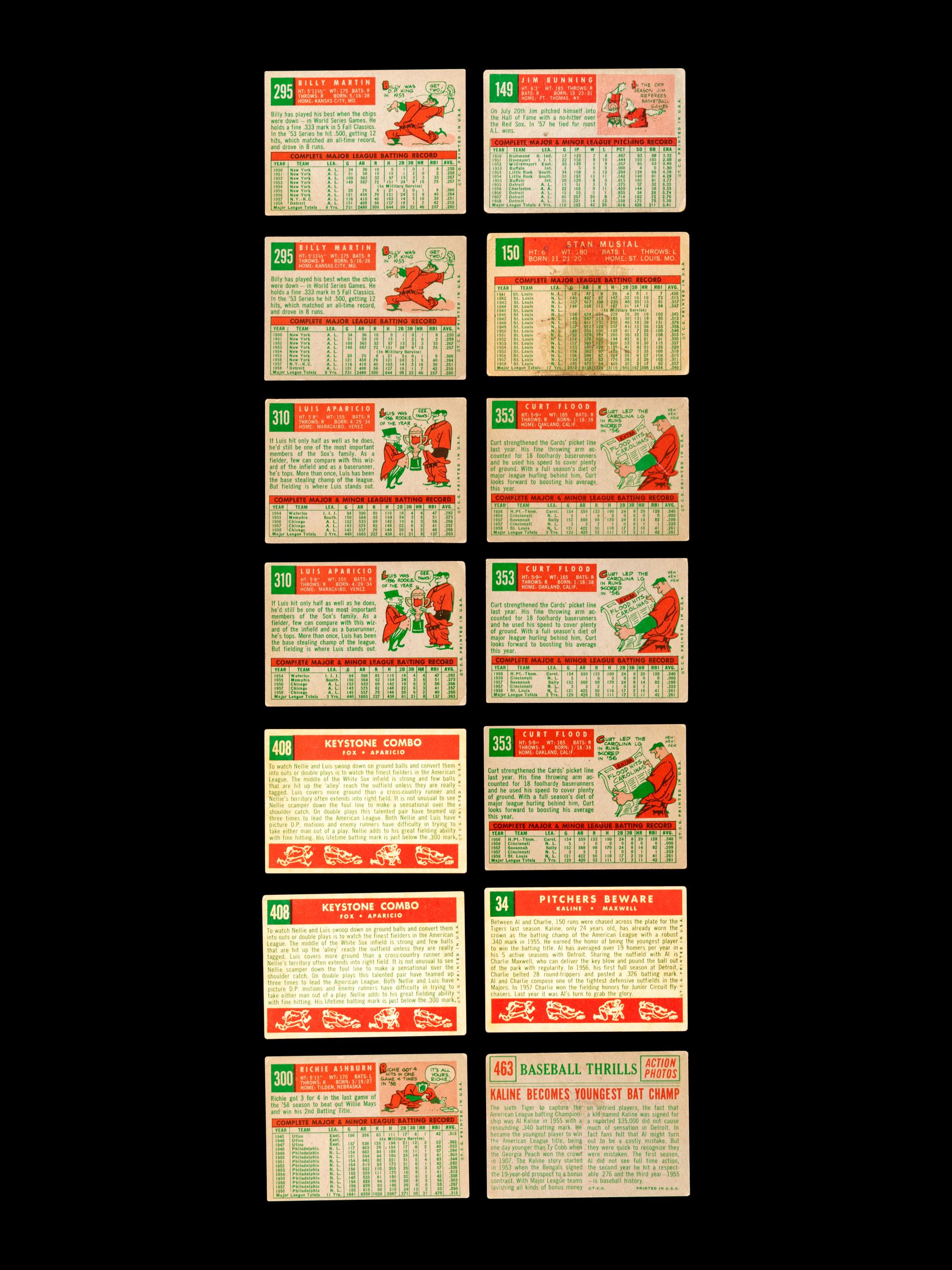 A Group of 335 Assorted 1959 Topps Baseball Cards,