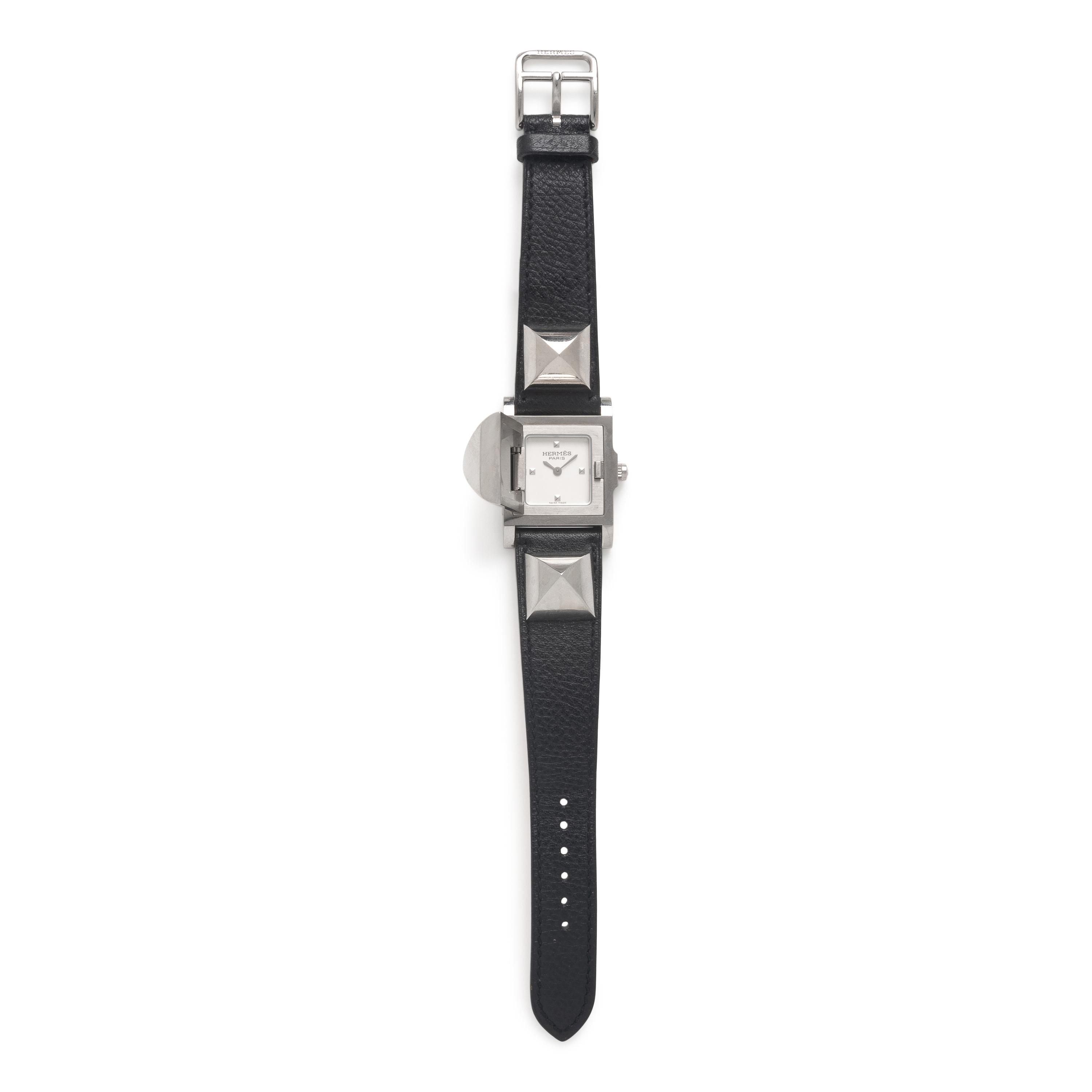 Hermès, Ref. ME2.210, Stainless Steel 'Médor' Surprise Watch
