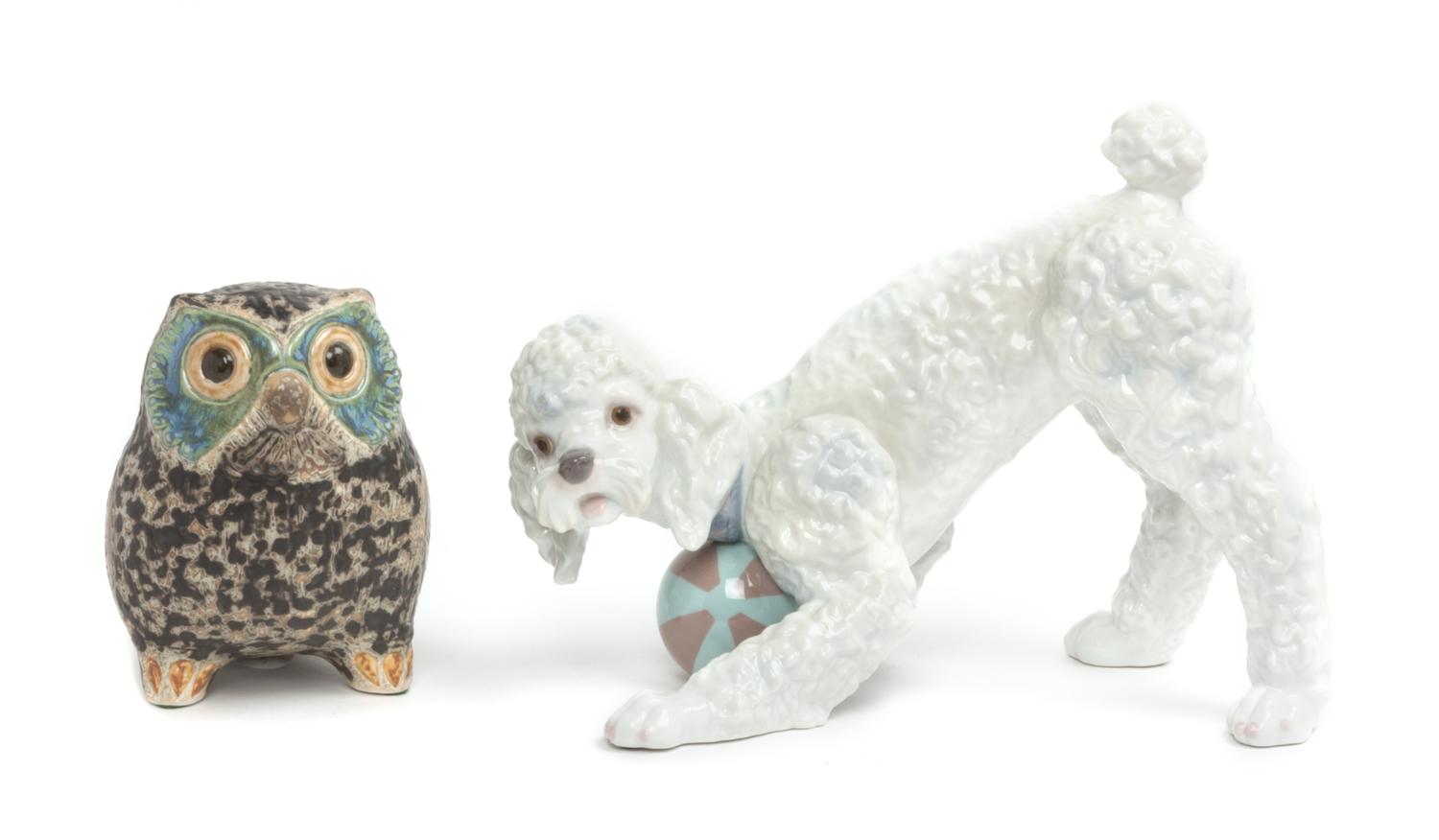 Two Lladro Porcelain Figures Width of wider 12 inches. — 20TH CENTURY