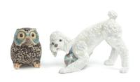 Two Lladro Porcelain Figures Width of wider 12 inches. — 20TH CENTURY