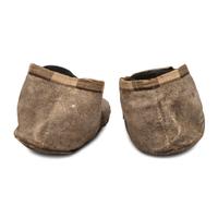 Northern Plains Beaded Buffalo Hide Moccasins