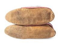 Maliseet Beaded Hide Moccasins
