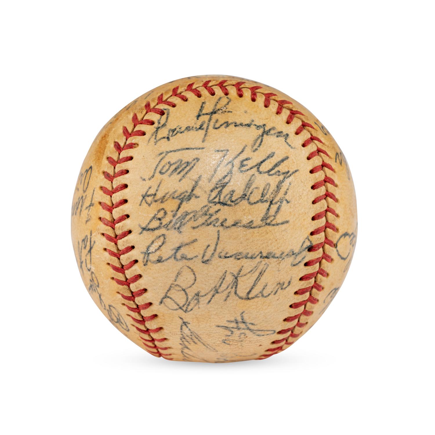 A 1950 Birmingham Triplets Team Signed Autograph Baseball