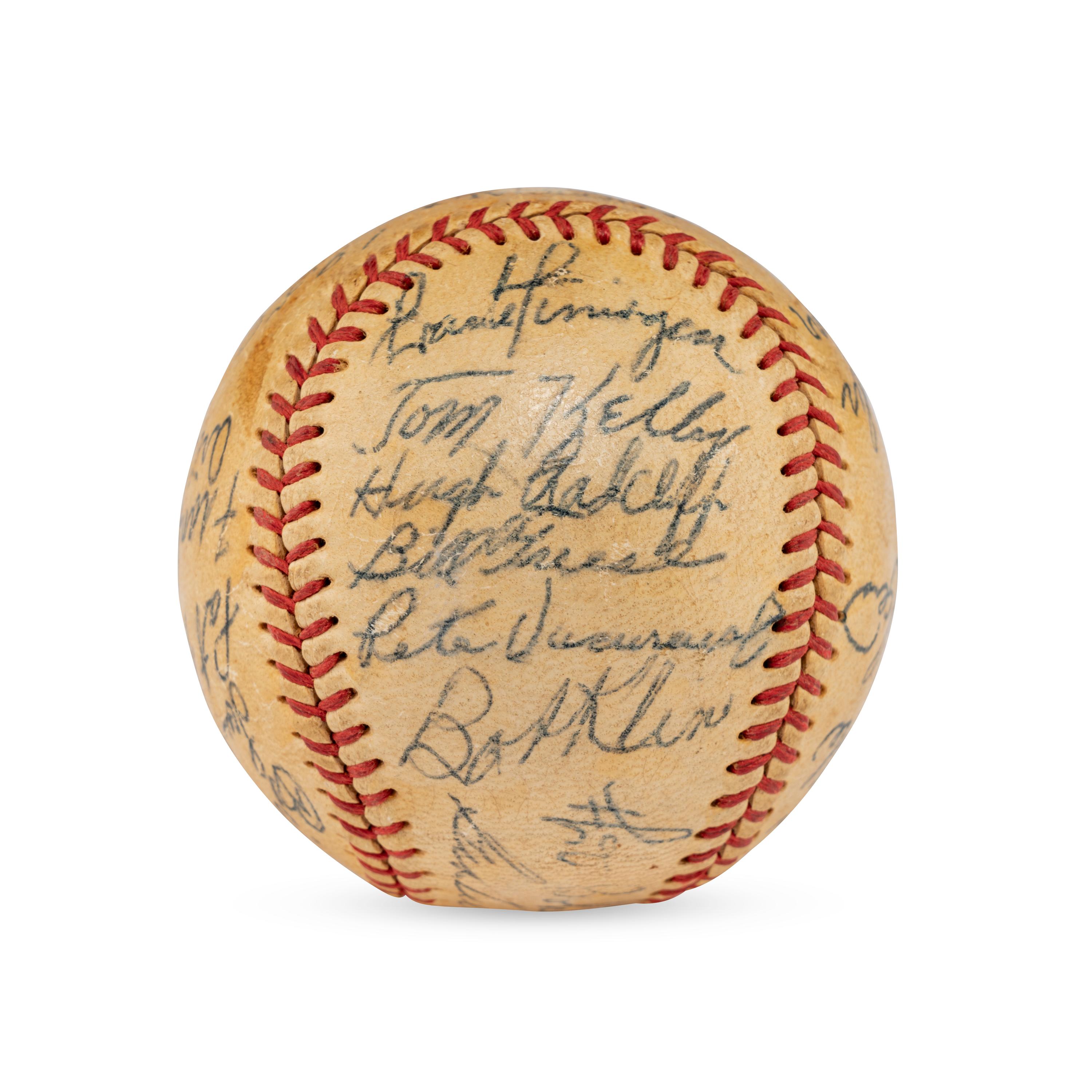 A 1950 Birmingham Triplets Team Signed Autograph Baseball