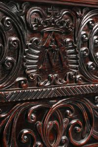 A Portuguese Turned Walnut Bed