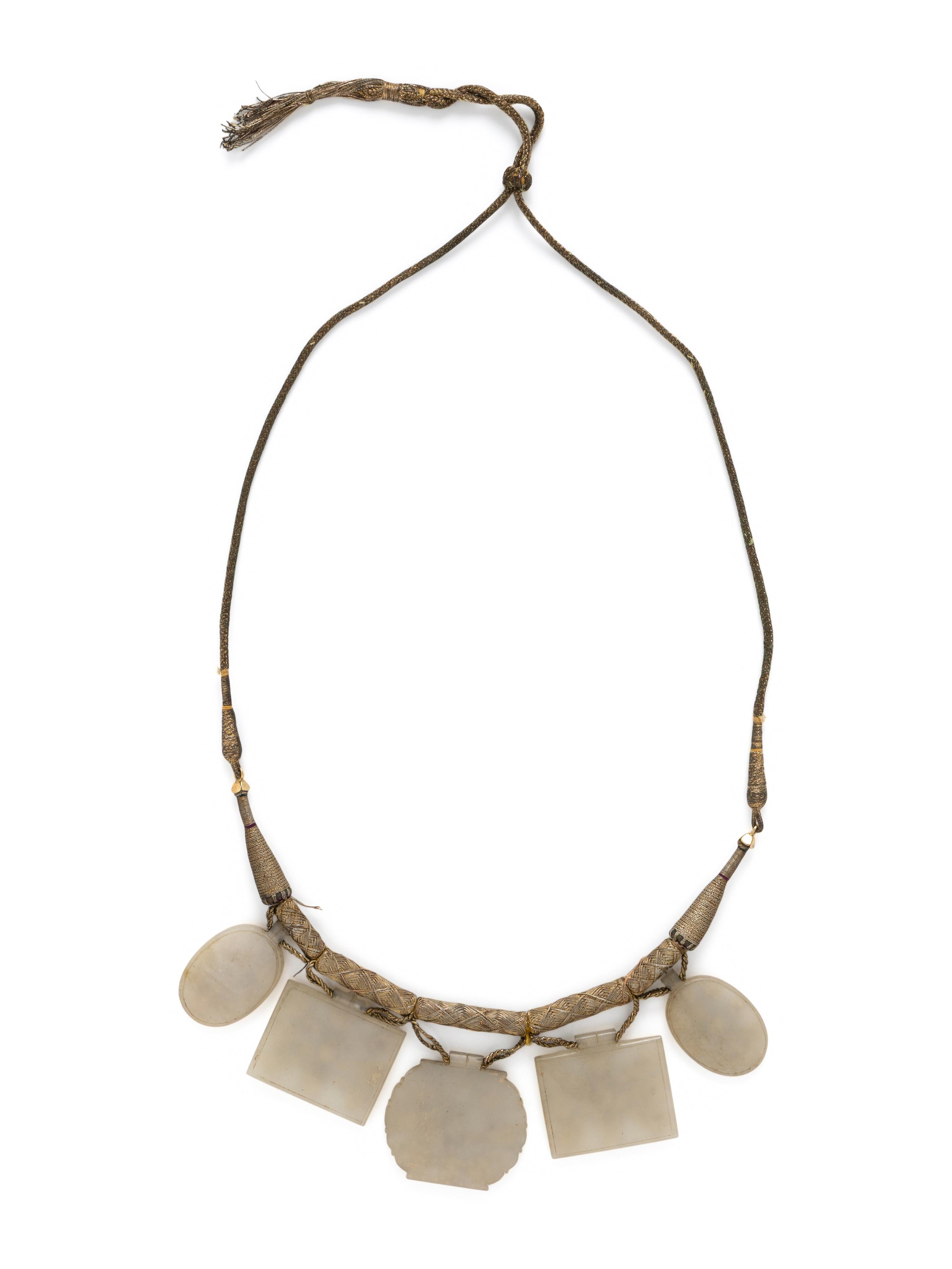 JADE AND GEMSTONE MUGHAL NECKLACE