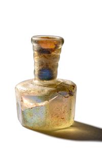 Two Islamic Glass Miniature Vessels