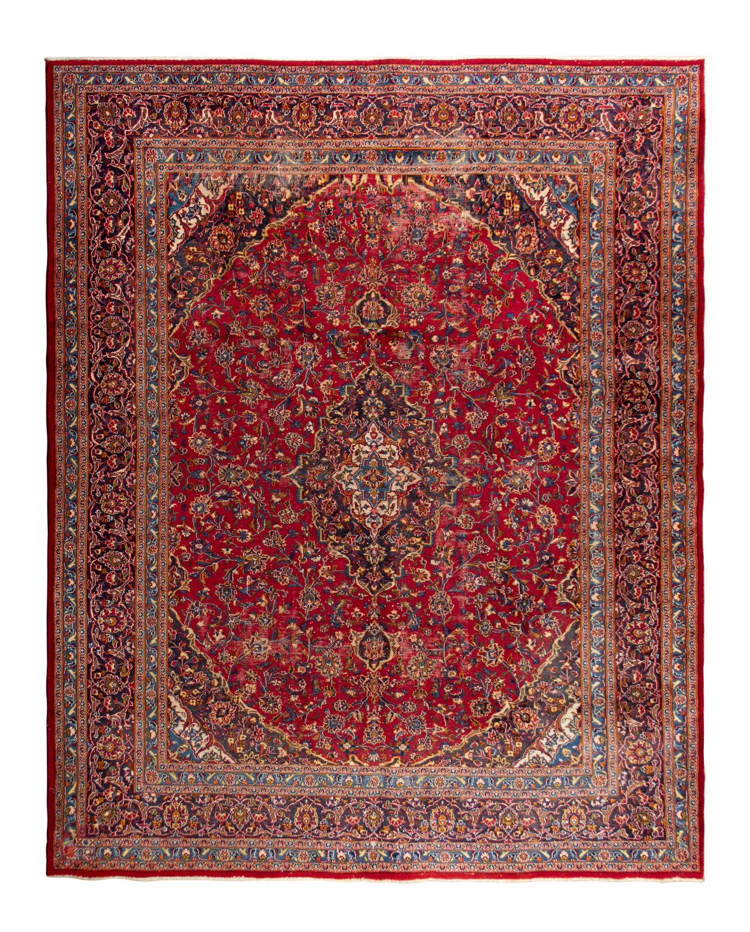 A Kashan Wool Rug
