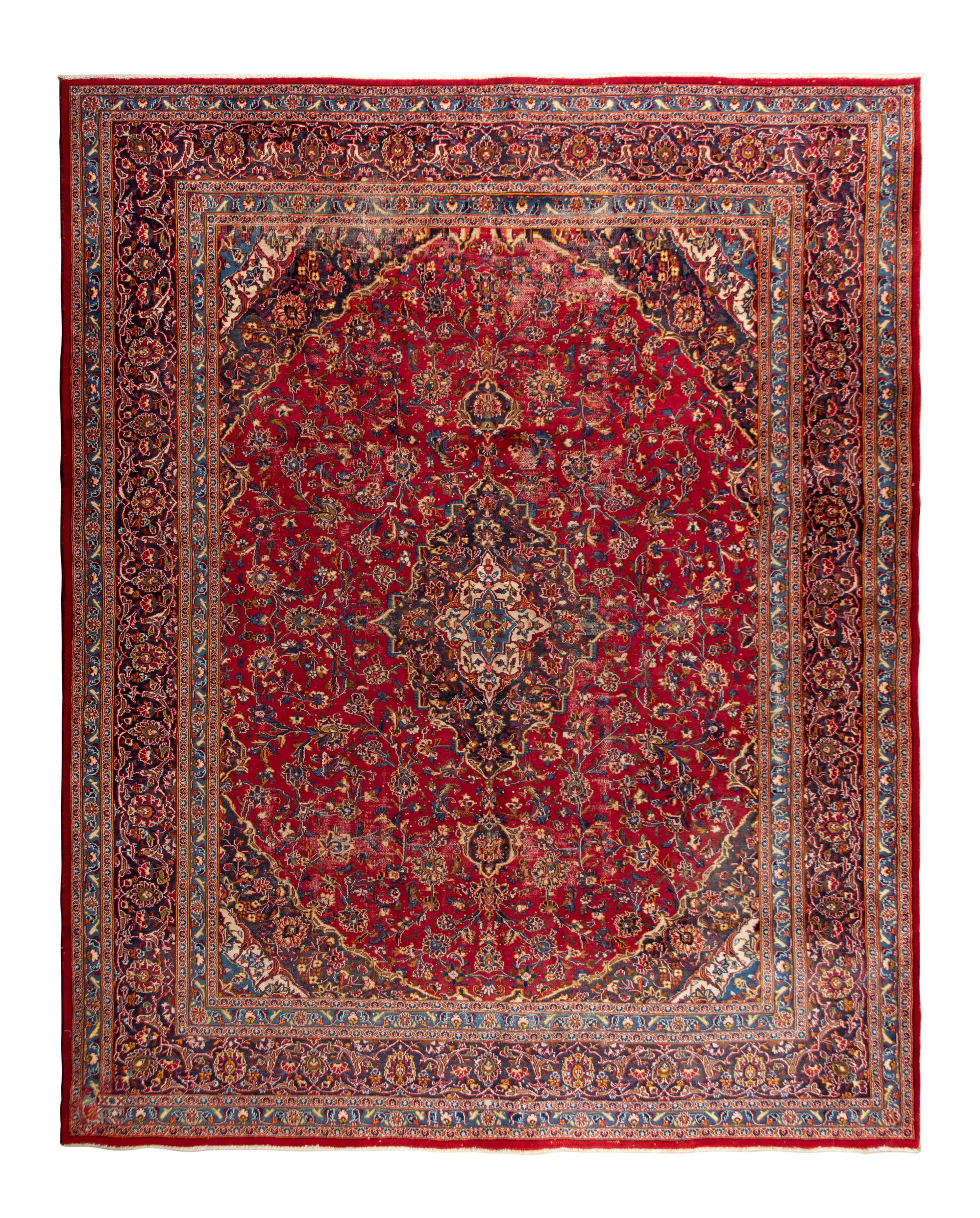 A Kashan Wool Rug