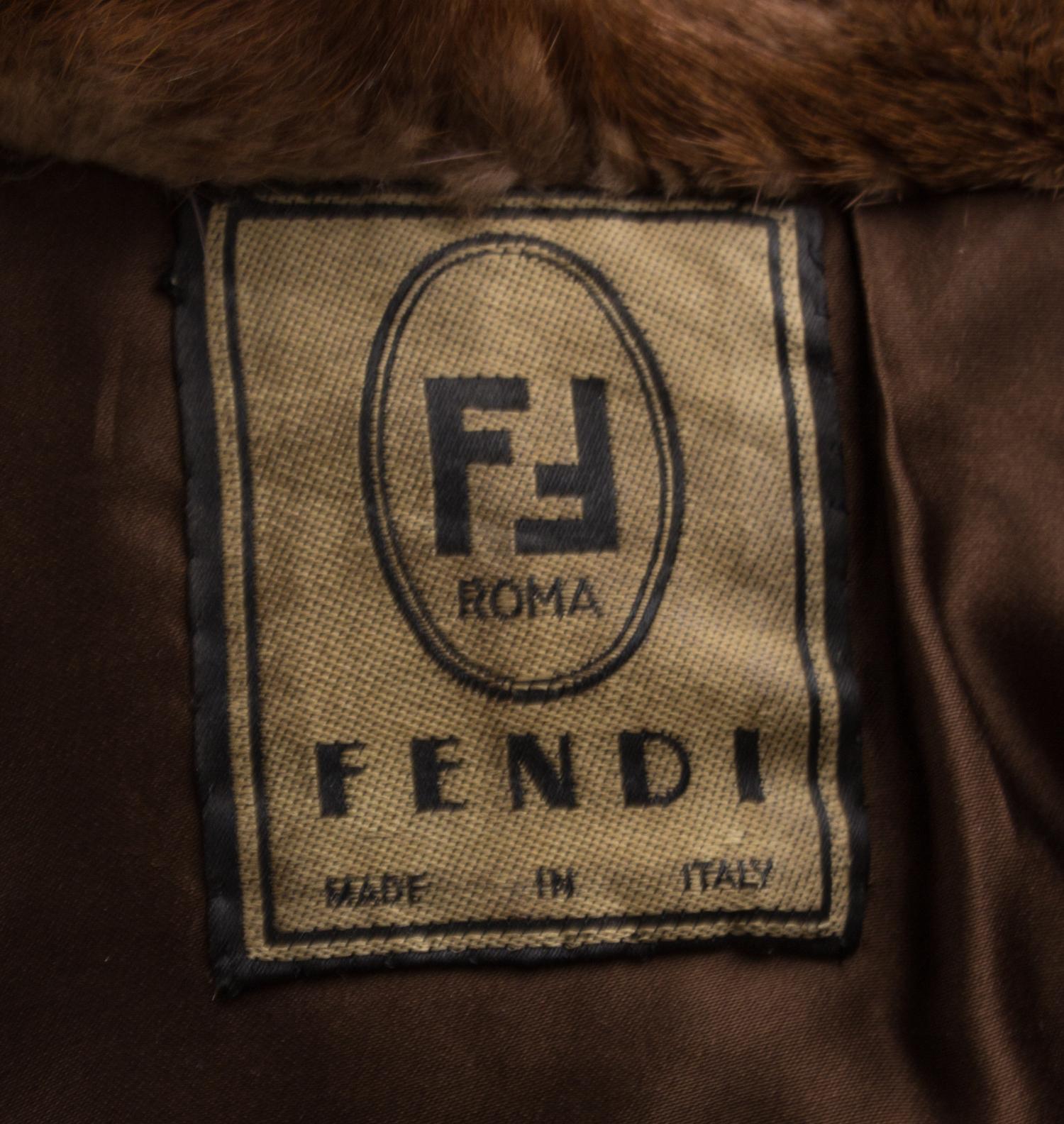 A Fendi Light Brown Mink Floor Length Coat, No size.