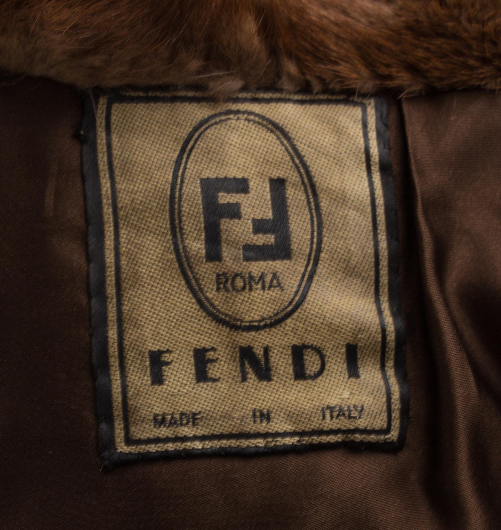A Fendi Light Brown Mink Floor Length Coat, No size.