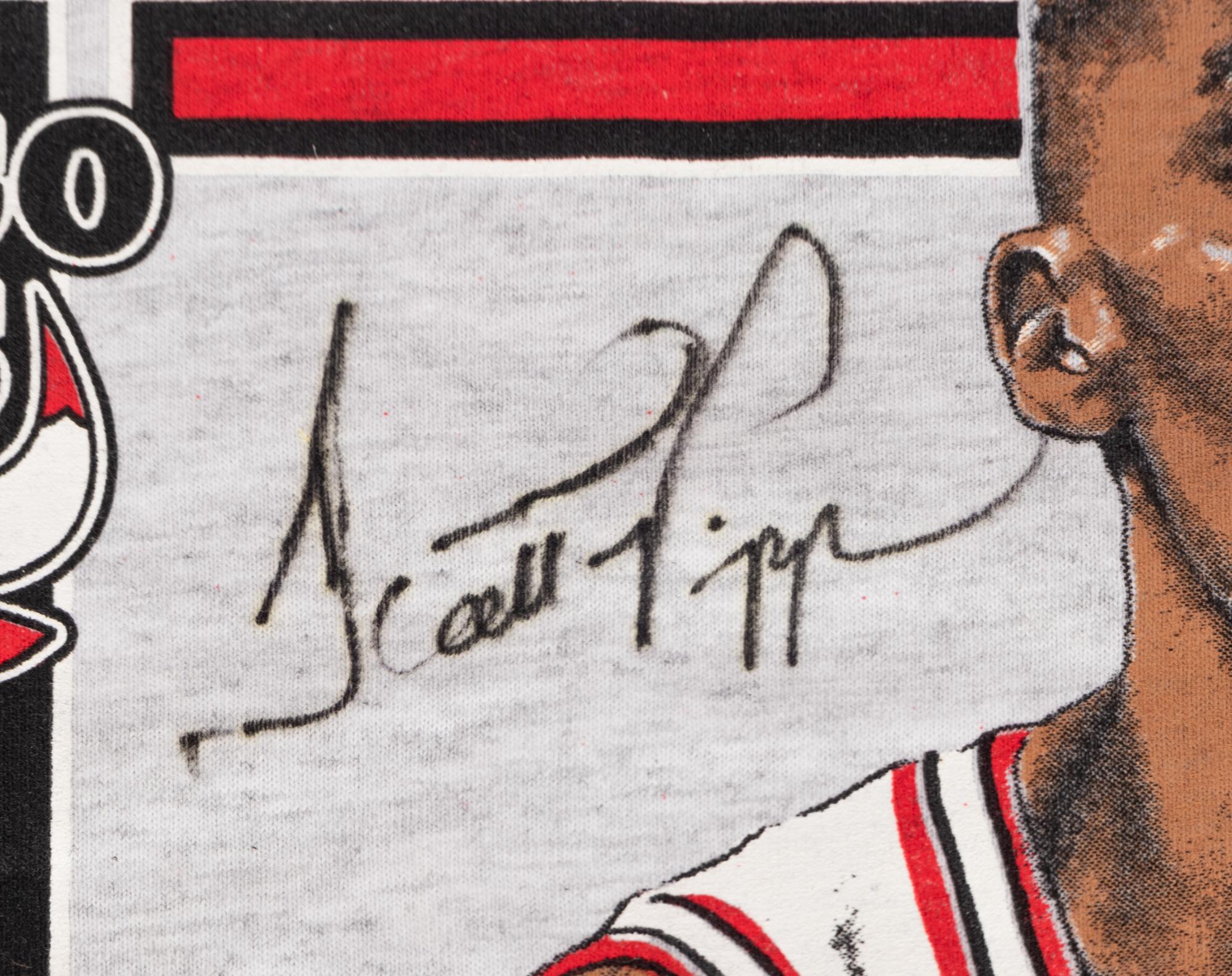 A Group of Assorted Chicago Bulls Signed Autograph Vintage Shirts (Beckett Authentication Services BAS Certified),