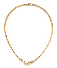 A 14 Karat Yellow Gold and Diamond Necklace, 15.90 dwts.