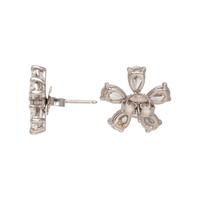 DIAMOND FLOWER EARRINGS