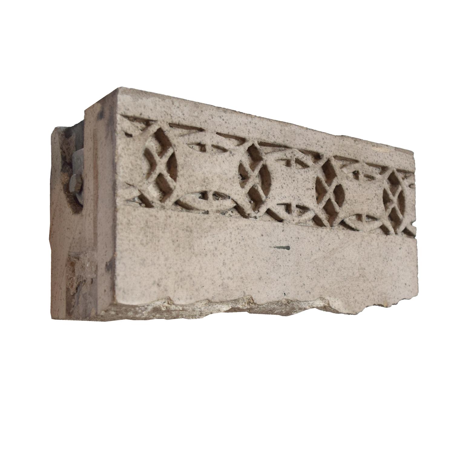 Three Sullivan Designed Terra Cotta Facade Fragments from the Gage Building 10" W x 4.5" D x 5" H each — United States, Circa 1898