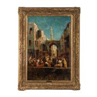 Félix Ziem (French, 1821-1911) — Street in North Africa