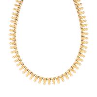 YELLOW GOLD FANCY LINK NECKLACE