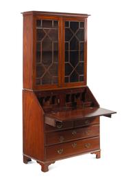 A George III Mahogany Secretary Bookcase