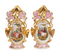 A Pair of Paris Porcelain Vases
