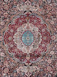 A Tabriz Silk Rug
