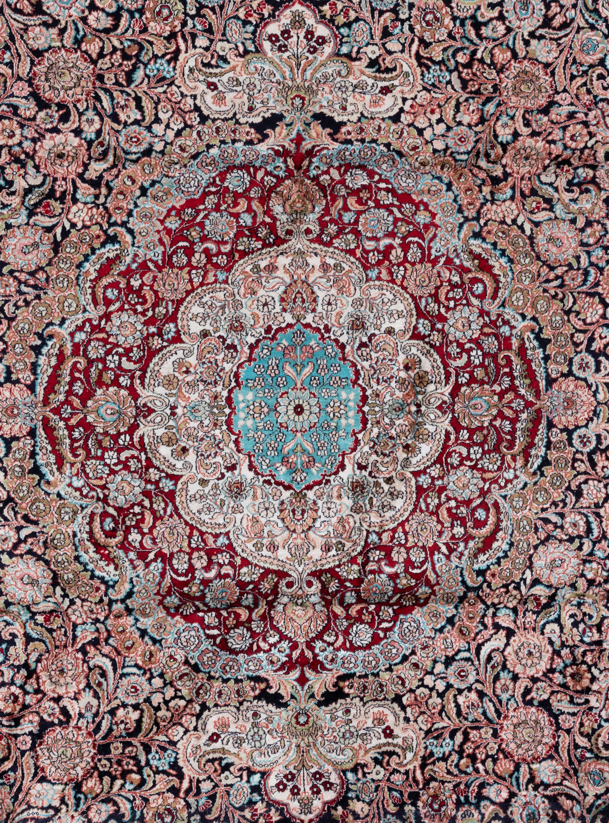 A Tabriz Silk Rug