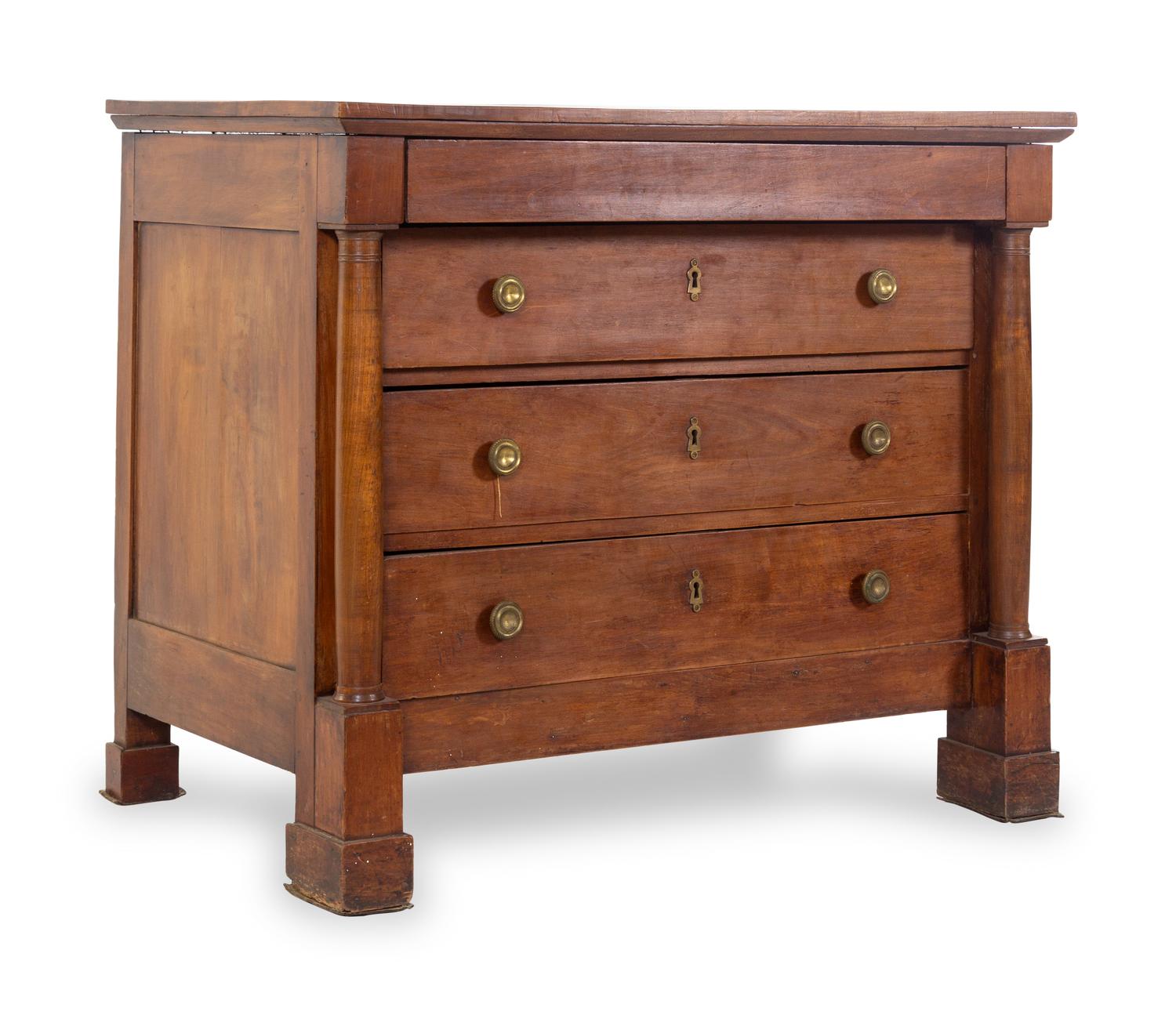 A Neoclassical Walnut Commode