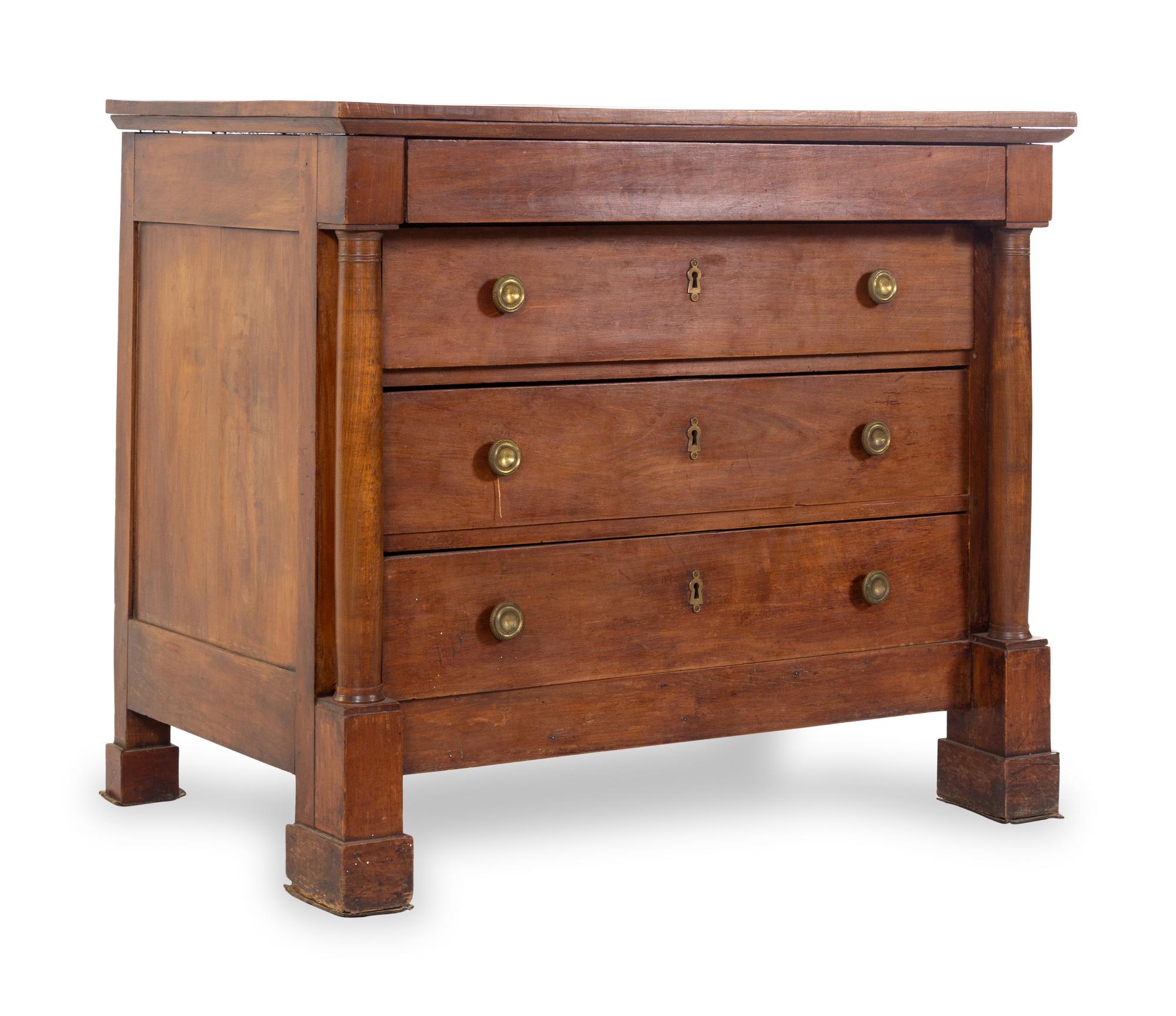 A Neoclassical Walnut Commode