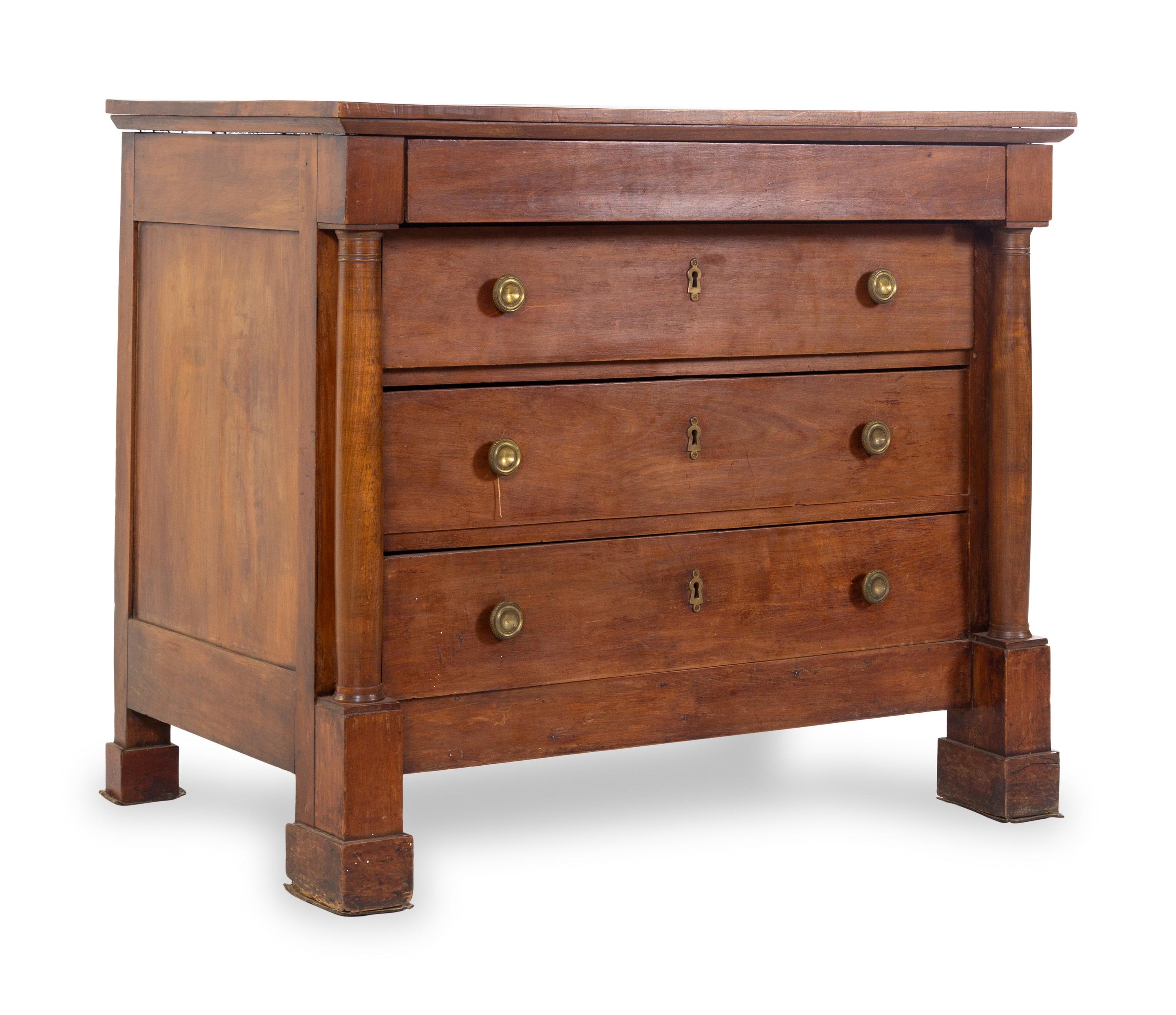 A Neoclassical Walnut Commode