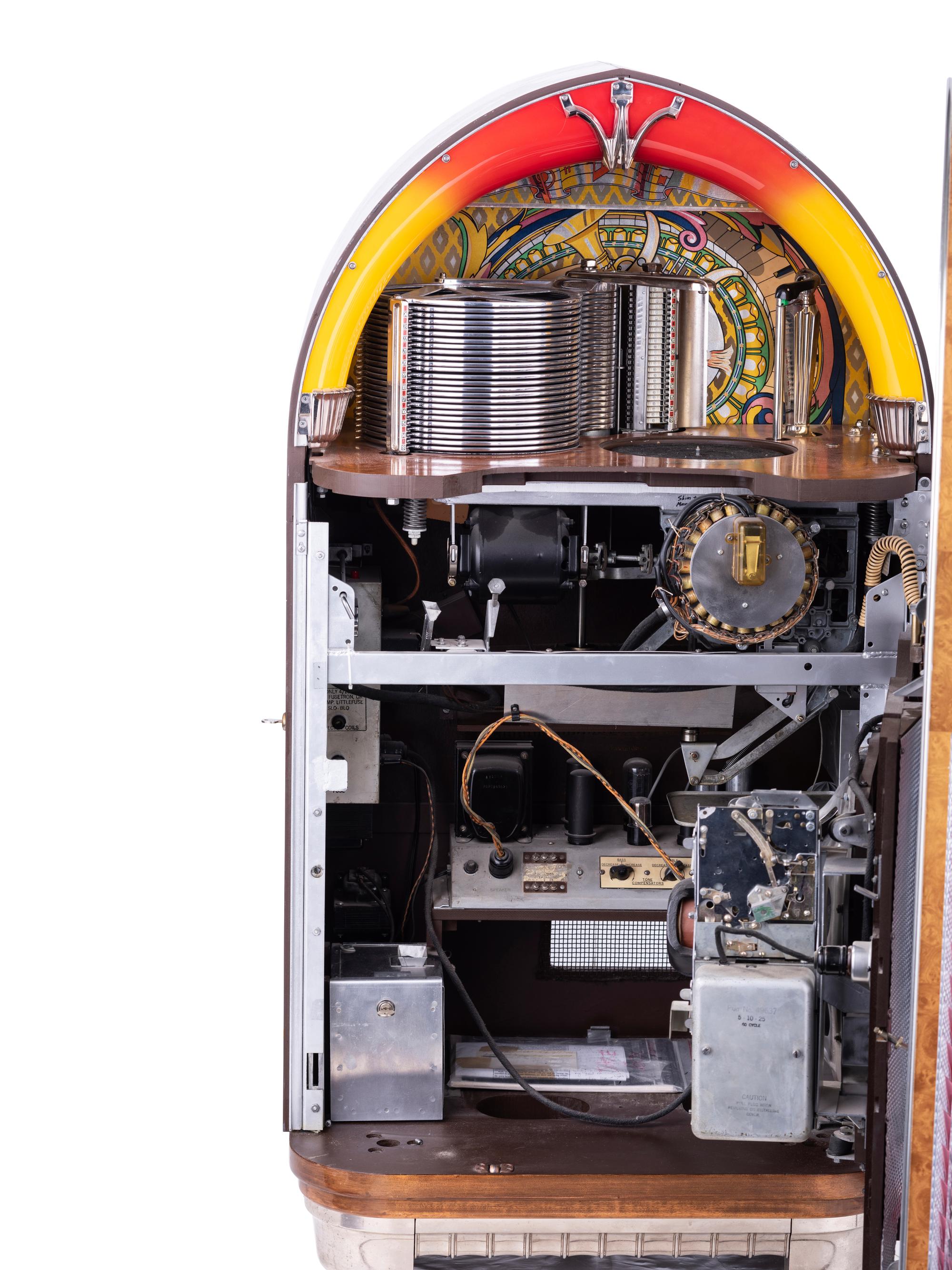 A Wurlitzer Model 1100 Jukebox