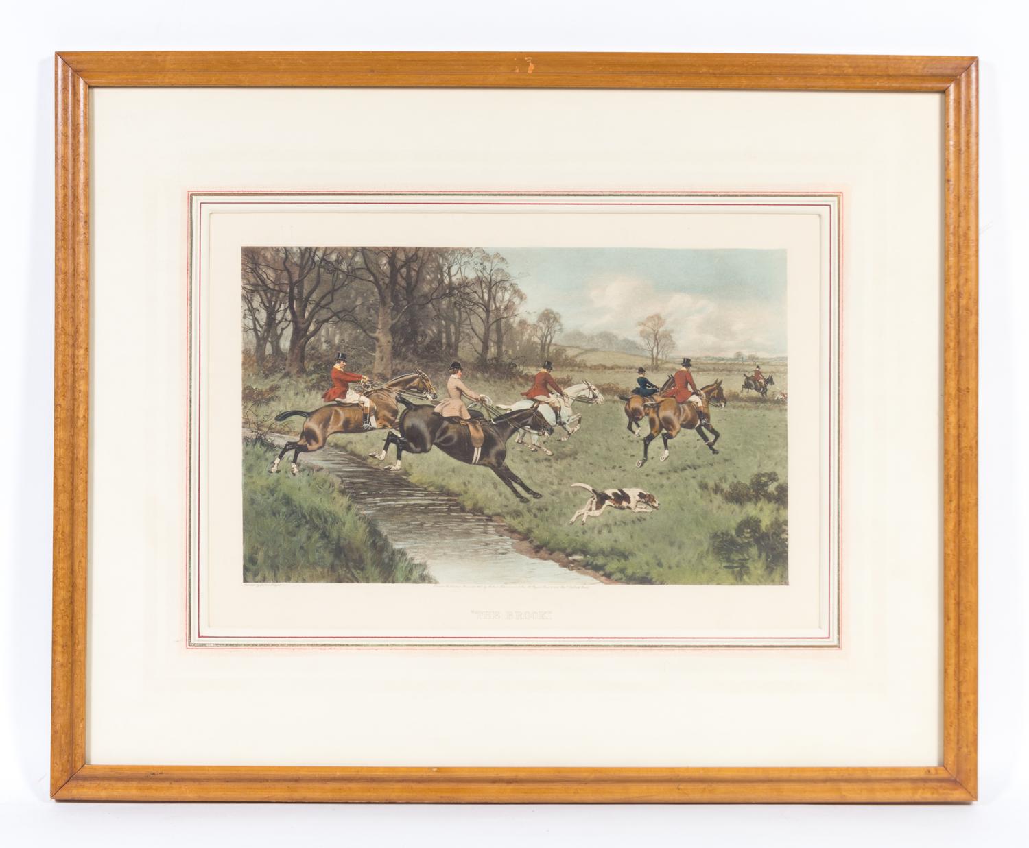 After Gilbert Wright, (British, 1880-1958), The Village Meet, Ware Hounds and The Brook (3 works)