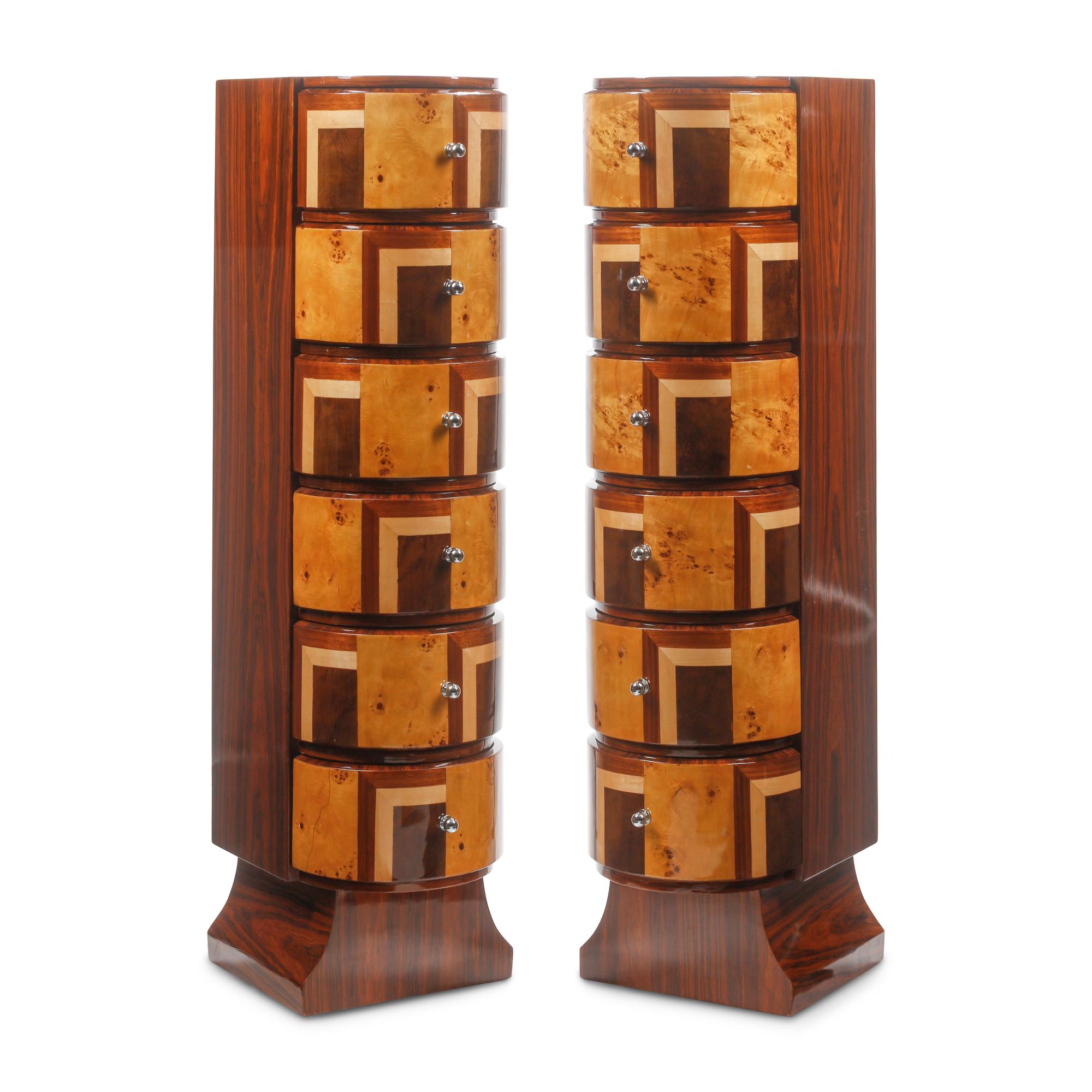A Pair of Art Deco Style Side Cabinets