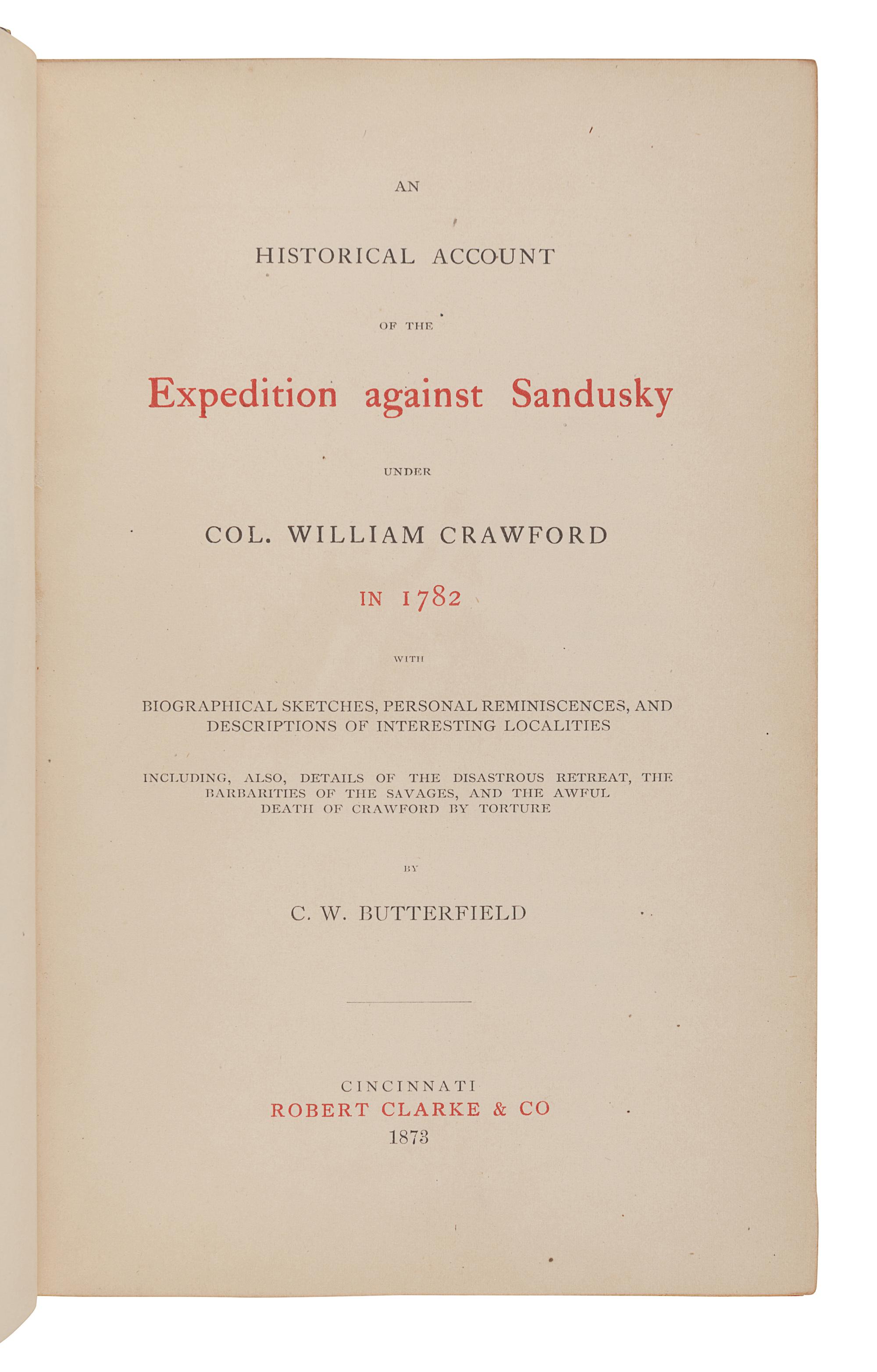 [WESTERN EXPANSION]. A group of 5 works, comprising: