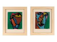 Untitled (Heads) (two works)