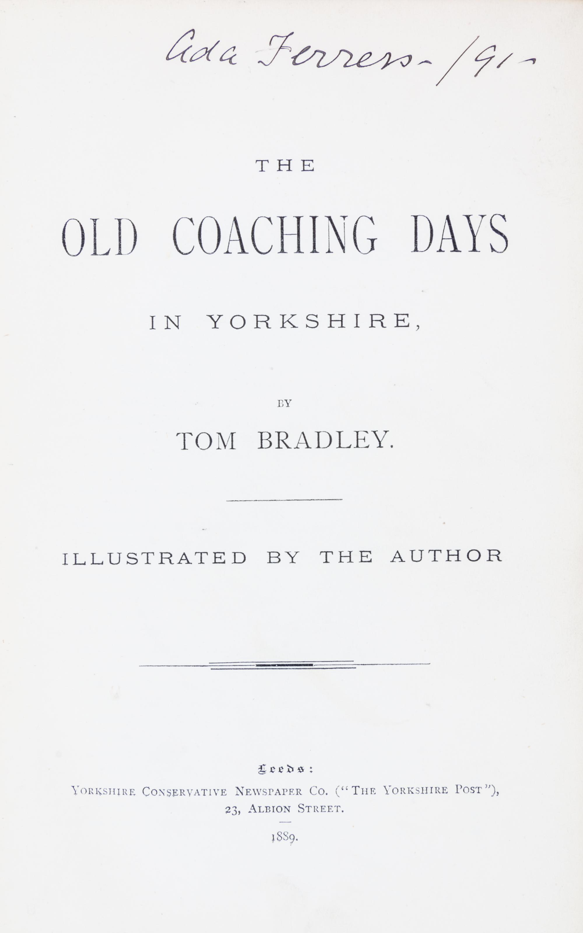(STAGE COACHING). A group of 6 19th-century works.