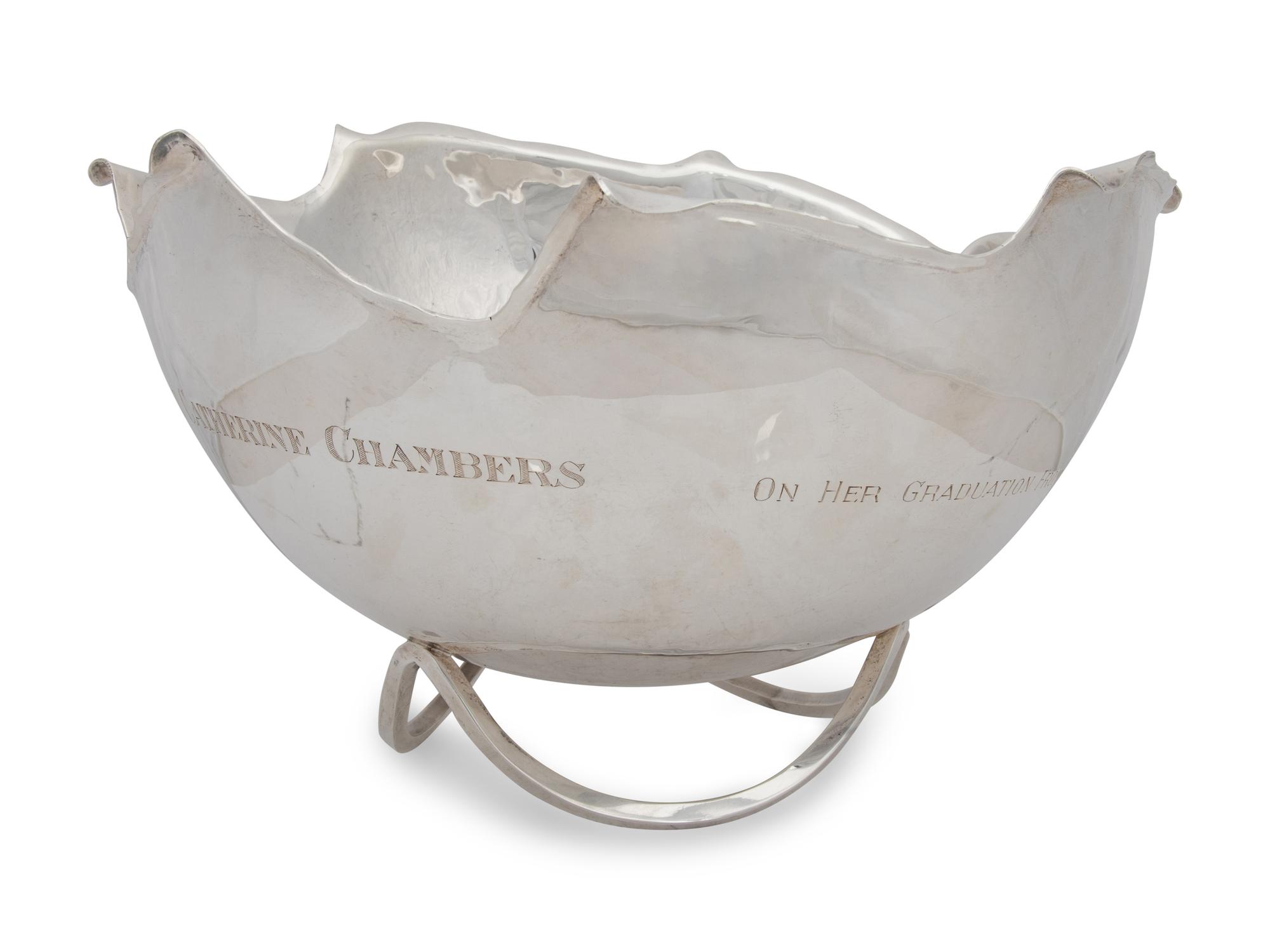 An Alfredo Sciarotta Silver Presentation Bowl