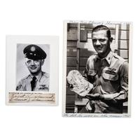 [WORLD WAR II]. SHUMARD, Sgt. Robert (1920-1967). Archive identified to Enola Gay Assistant Flight Engineer Robert Shumard, incl. photographs, autograph, and other personal ephemera.
