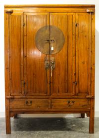 A Chinese Export Cabinet Height 72 1/2 x width 50 1/2 x depth 26 inches. — MID 20TH CENTURY