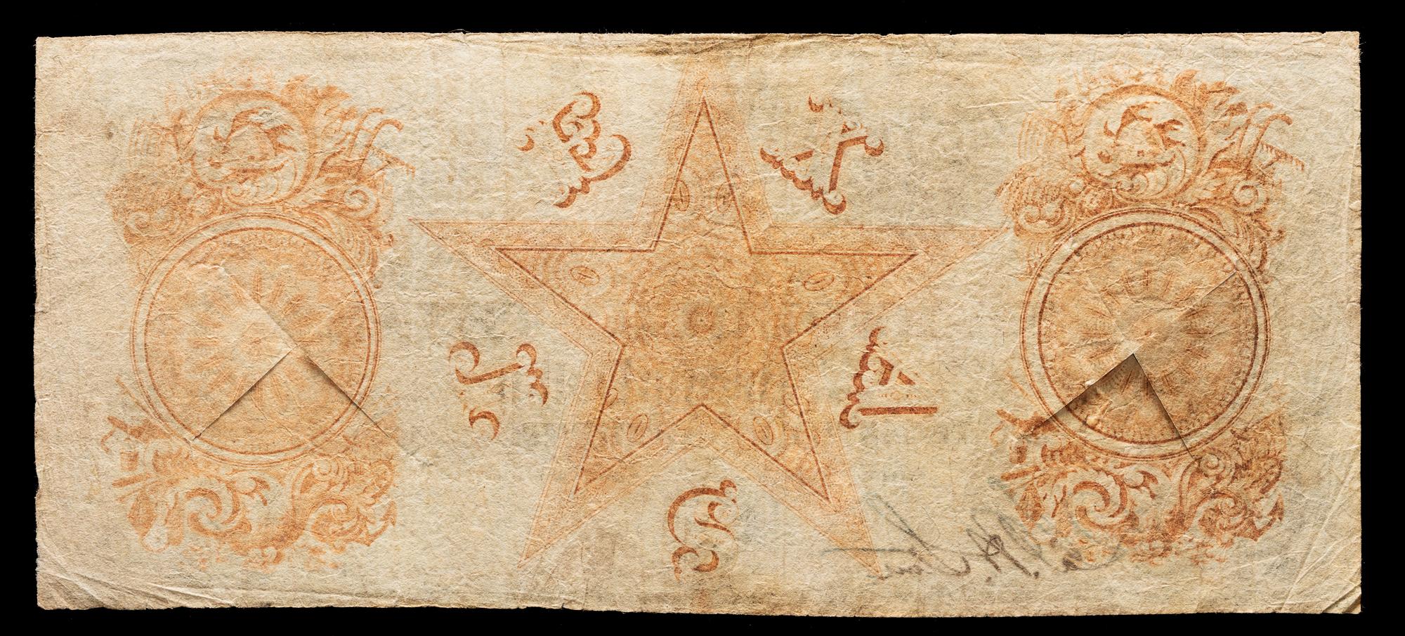 An 1840 Republic of Texas $20 Treasury Note