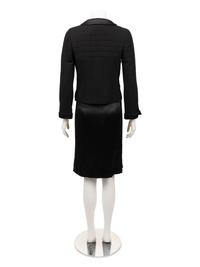 Chanel Quilted Skirt Suit Trimmed in Satin, Fall 2006