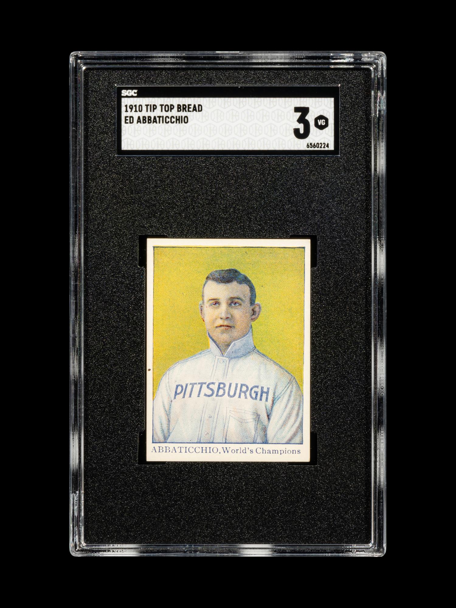 A 1910 Tip Top Bread Ed Abbaticchio Baseball Card (SGC 3 VG)