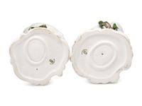 A Pair of Nymphenburg Porcelain Cockatoos