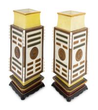 A Pair of Chinese-Style Porcelain Vases